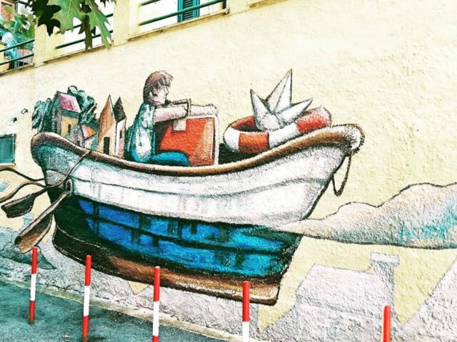 Il murale di piazza delle Primule
